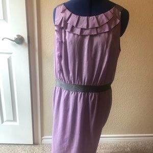 Purple and Gray cotton dress